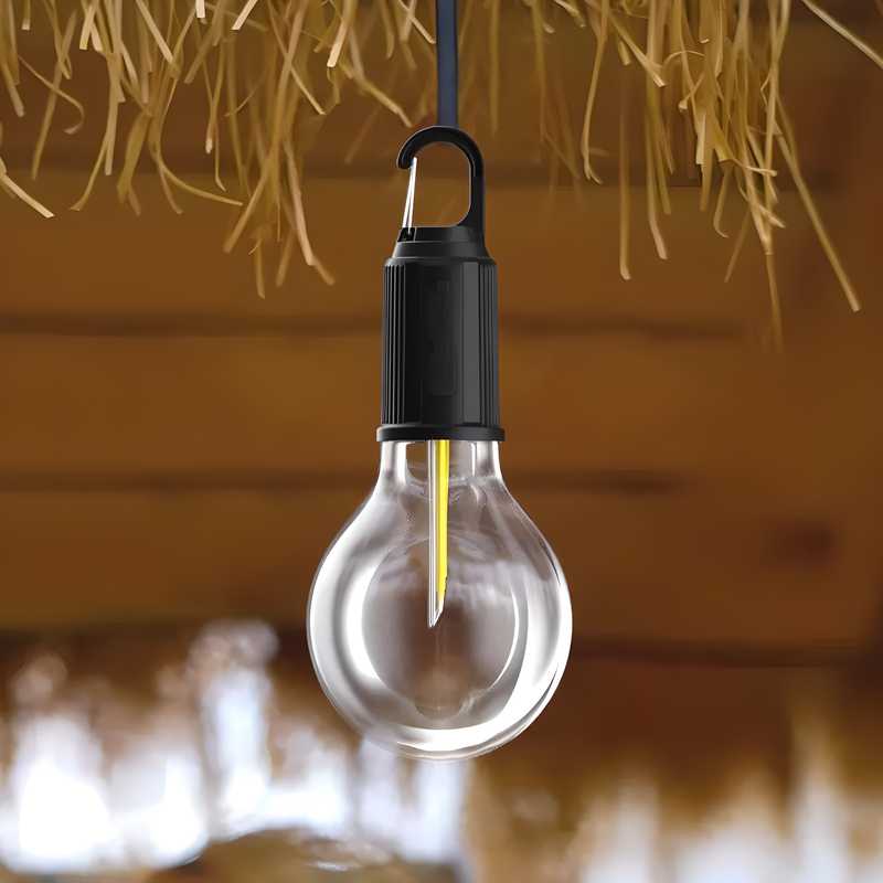 Decorative Hanging Bulb with 3 Modes Tent Lamp for Camping Pack of 1